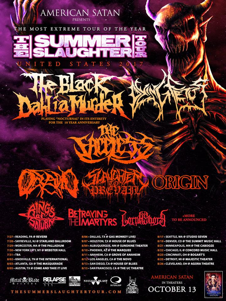 The Black Dahlia Murder NA Tour